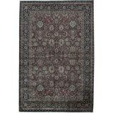 Marquis Wool Oriental Area Rug in Red/Navy