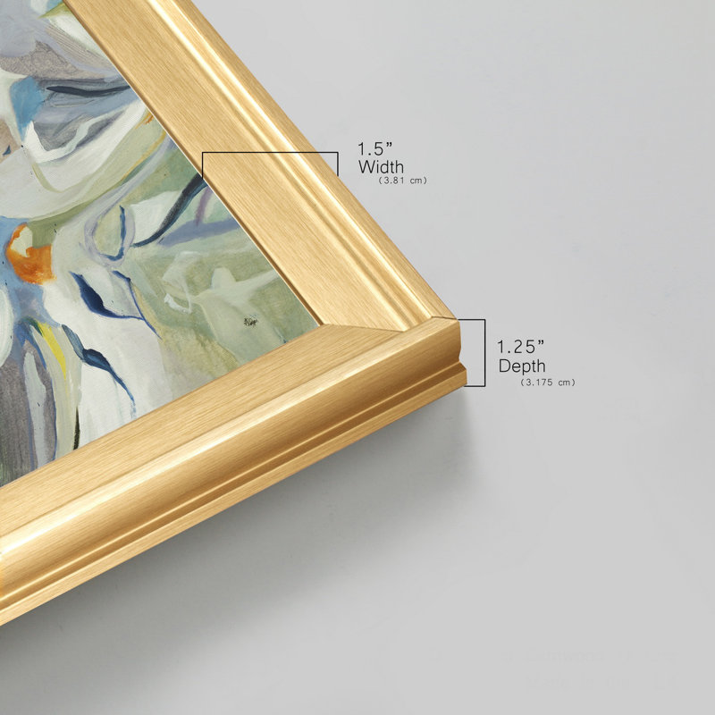 «Out of the Blue», reproduction d'art sur toile encadrée, H 17,5 po x l 17,5 po x P 1,5 po, Cadre noir