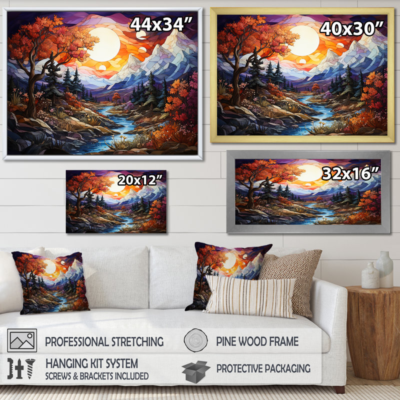 Print, Black Floater Framed, 16" H x 32" W x 1" D