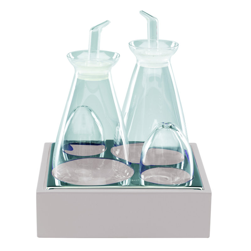 Tre Cruet Set, White