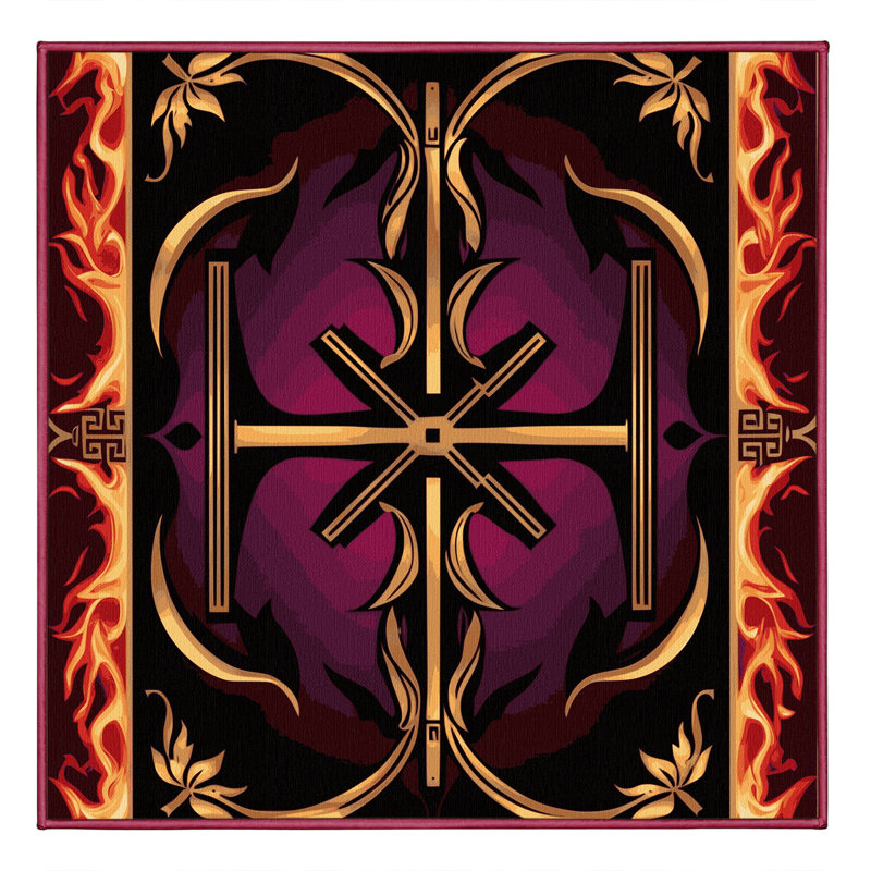 Majestic Lattice Rug, Square 3'