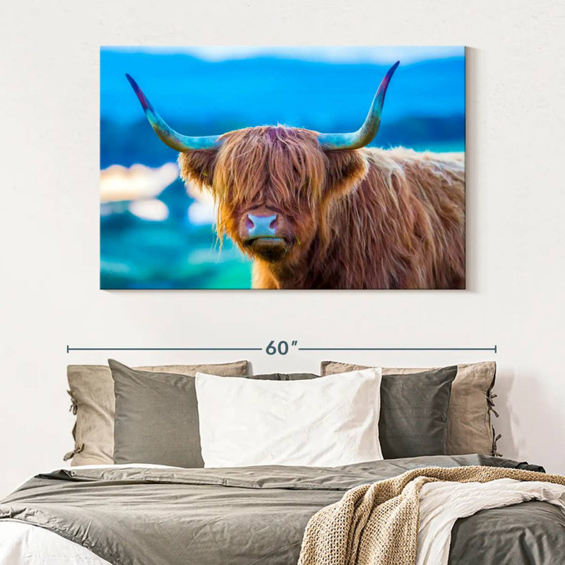 Brampt Shaggy Cow, 34" H x 51" W