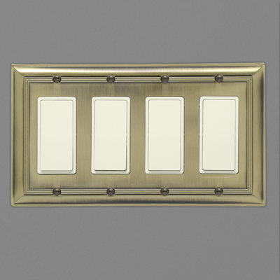 4-Gang Rocker Wall Plate
