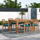 Yasira 60'' Rectangular 6 - Person Outdoor Dining Set with Cushions