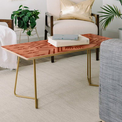 Solid Wood Top Coffee Table
