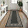 Modern Easy Jute Rug Machine Washable Geometric Bordered Indoor Outdoor Carpet with Non-Slip Backing, Non-Shedding Floor Cover for Backyard, Bedroom, Patio