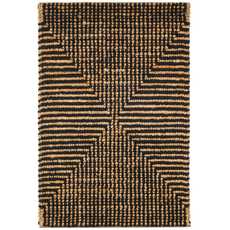Kelan Black Handwoven Jute Rug
