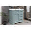 Meuble-lavabo 36 po avec lavabo, lavabo en céramique, 2 tiroirs basculants, charnières de porte à fermeture en douceur-381455425