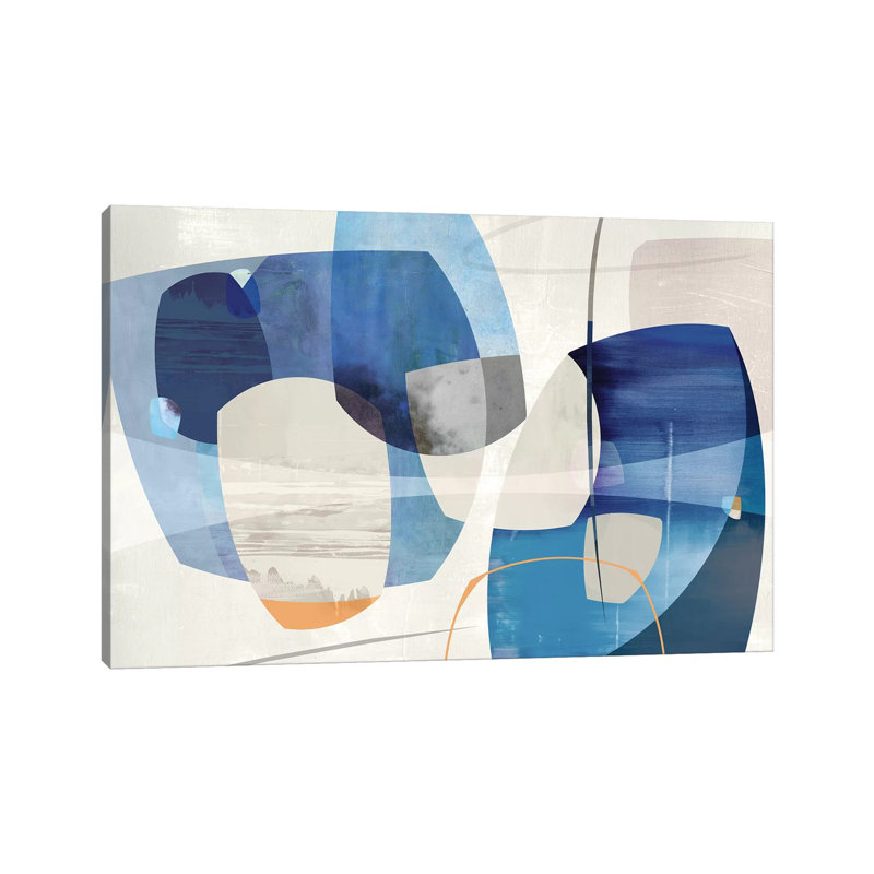 Shapes And Shapes by PI Studio - Wrapped Canvas Print, 20.32 cm H x 30.48 cm W