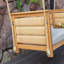 Balancelle en teck avec coussin Blaine-2095279563