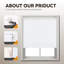 Indoor Blackout Trimmable Roller Blind – Custom Fit Window Shade with Light Control & Privacy-2023317631-2023317615