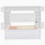 Grand lit en bois luxueux avec armoire, tablette et prises intégrées pour une organisation et un confort améliorés-411921947