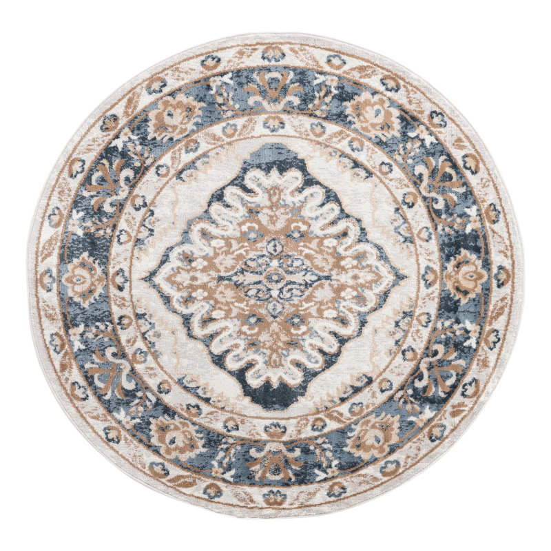 Oriental Indoor Rug, Round 5'