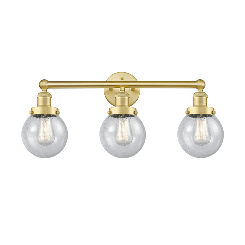 Alphonsa 3 - Light Dimmable Vanity Light, Mercury, Satin Gold