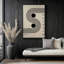 Impression sur toile Bauhaus Black Dot Balance dans un cadre en érable, 30 po x 20 po-922013162-922013128
