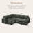 Brunella Corduroy Sleeper Sectional-1503454834