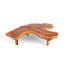 Table basse en bois massif à 3 pieds