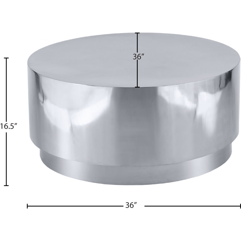 Dabrowski Coffee Table, Silver