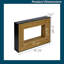 Dimensions de la console moderne avec cadre en bois stratifié et plateau d'ingénierie Dimensions