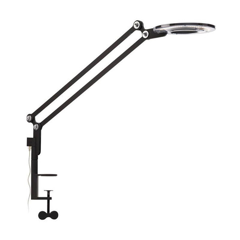 Link Clamp Desk Lamp, Black, 33" H x 8.5" W x 3" D