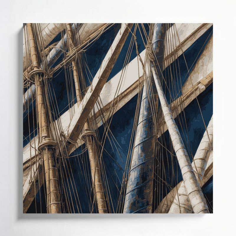 Art mural sur toile gris, H 32 po x l 32 po