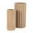Modern Vases Set - Stoneware Woven Synthetic Wicker Ceramic Decorative Accent Vessels - Set of 2-86748919