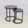Aryauna 50cm Round Nesting Table for Living Room, MDF Top Nest of Tables, Sofa Side End Table