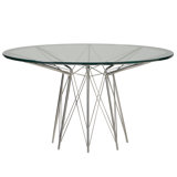 Axel Round Glass Dining Table