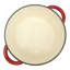 Étuve en fonte émaillée avec couvercle de 5 pintes Gibson Home Addlestone en rouge