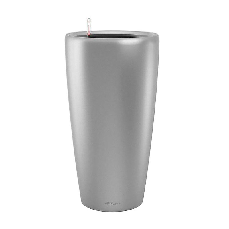 Rondo Pot Planter, 75cm H x 40cm W x 40cm D, Sliver