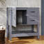 Base de meuble-lavabo 30 po sans lavabo, base d'armoire avec miroir et plateau seulement