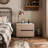 Solid Wood End Table With 2 Soft-close Drawers, 2-tier Nightstand For Bedroom And Living Room, Modern Side Table With Ample Storage Space