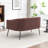 Upholstered Faux Fur Loveseat-1108305445-1108305451