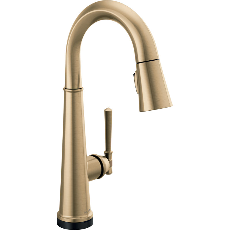 Robinet de cuisine à poignée simple Emmeline, Bronze champagne Lumicoat