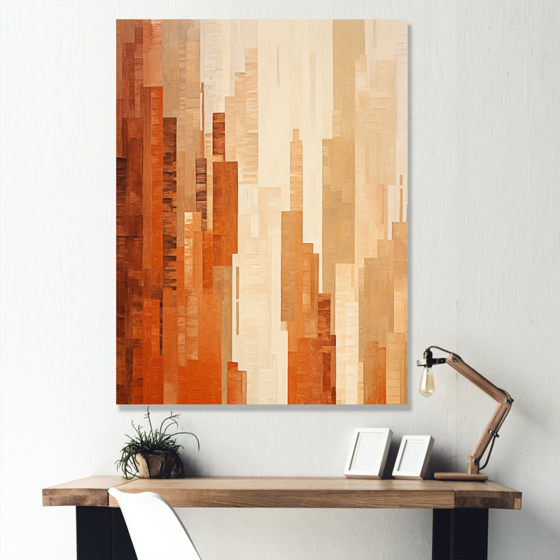 Caramel Colonnes Skycrapers Dream II, Toile tendue, H 20 po x l 12 po x P 1 po