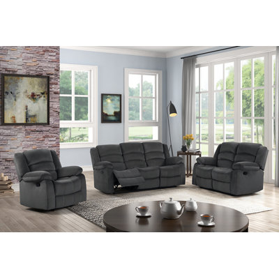 Ensemble de salon inclinable et configurable 3 pièces