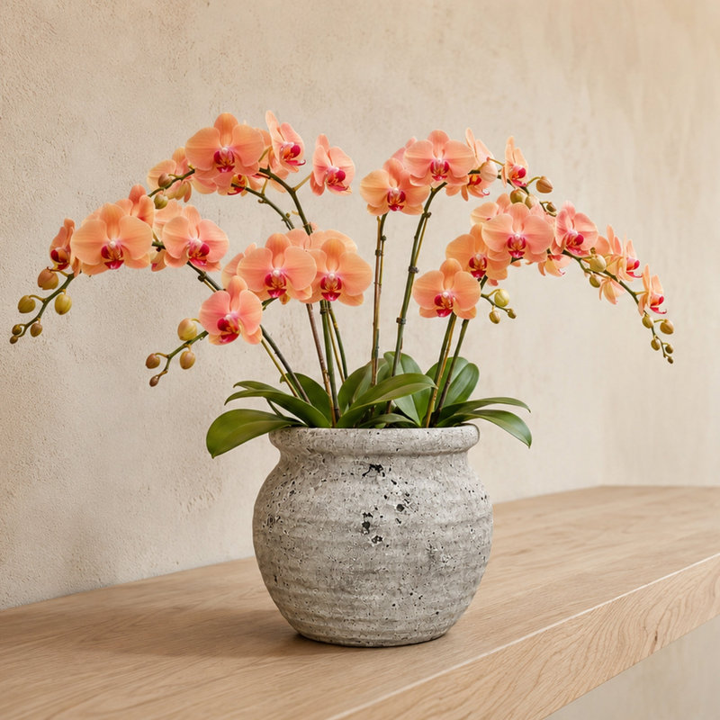 Jardinière en ciment Kamilia