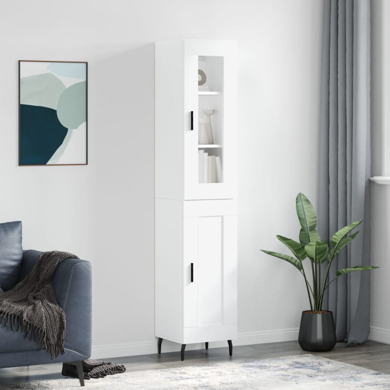 Navkiran 34.5cm Sideboard, White