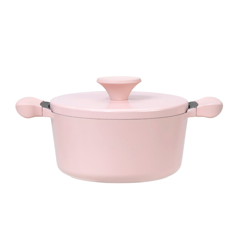 Randy Standard Pot with Lid, Pink