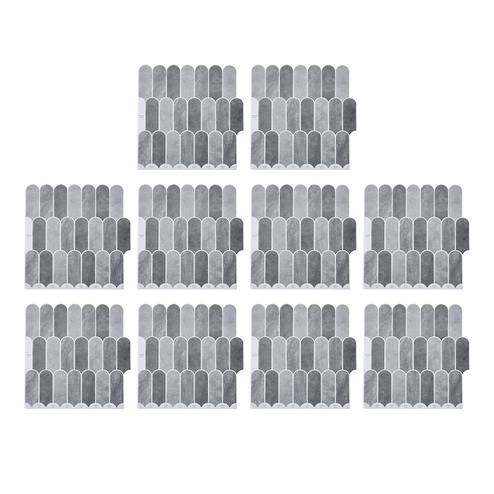 10Pcs Self-Adhesive Wall Tile Stickers