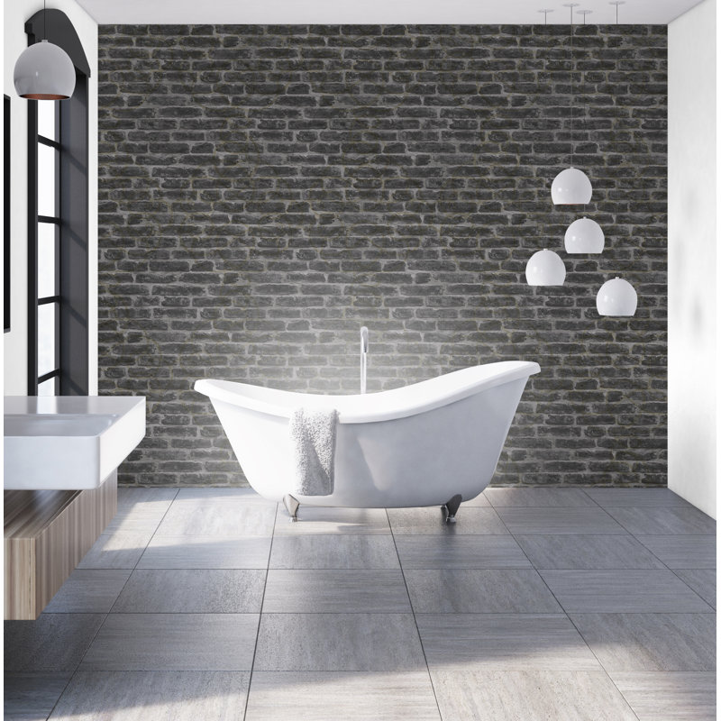 Brick Metallic Wallpaper Roll