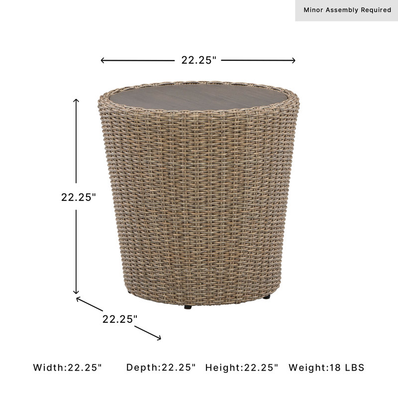 Danson Rattan Side Table