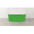 Painted Ios 59-1/2" x 31-5/8" Freestanding Soaking Bathtub In Volcanic Limestone with Overflow Hole