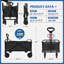Collapsible Foldable Portable Utility Wagon Garden Cart With Wheels & Adjustable Handle-110567157