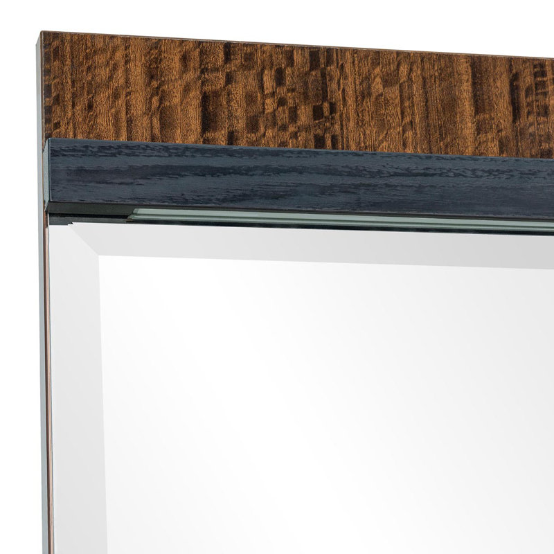 Kayner Dresser With Mirror - Charcoal
