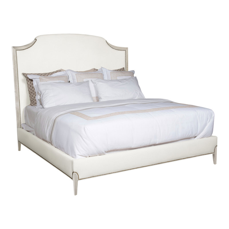 Lillet King Upholstered Low Profile Panel Bed, Yes, Casa Blanca, Tommy Snow