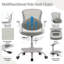 Chaise de bureau pour enfants à hauteur ajustable 21,3 po-406950632