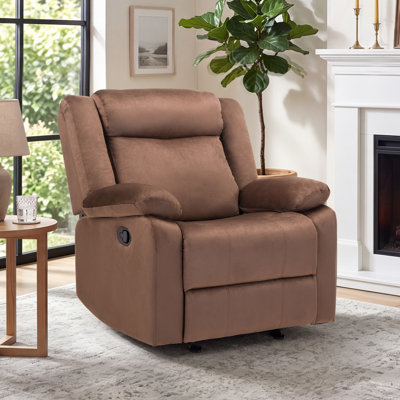 Brynli 37.4" W Microfiber Rocker Recliner