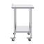 Chariot de cuisine avec plateau en acier inoxydable Jakob