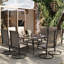 Chaise de patio pour 8 personnes avec table rectangulaire-2073801168